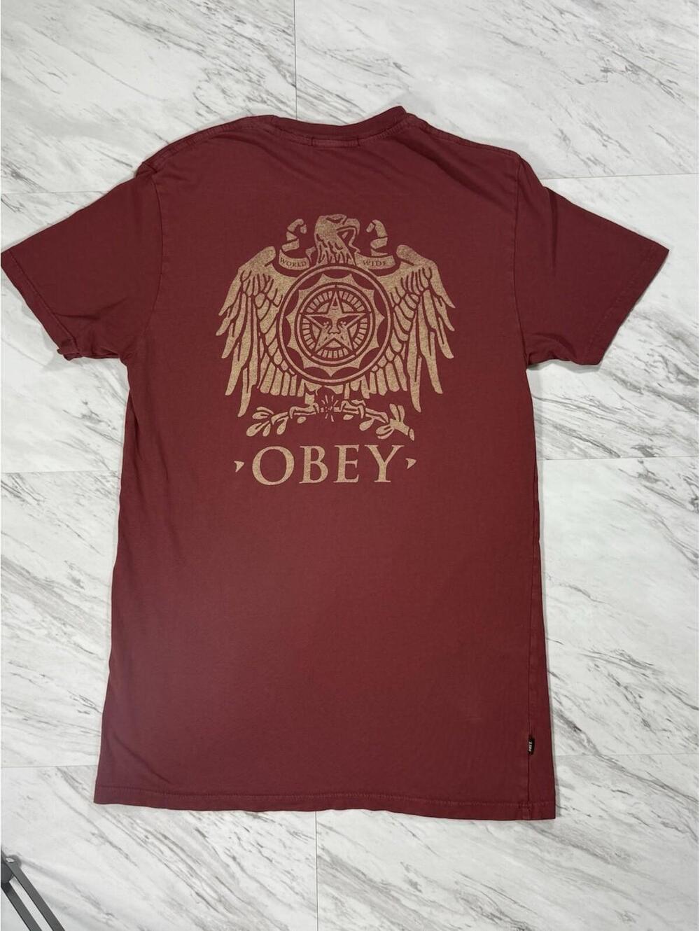 Obey Eagle Crest Black Graphic Tee Size:S, Streetwear #8